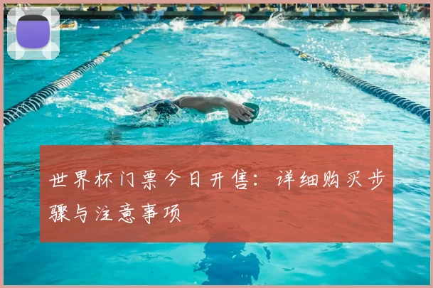 世界杯门票今日开售：详细购买步骤与注意事项